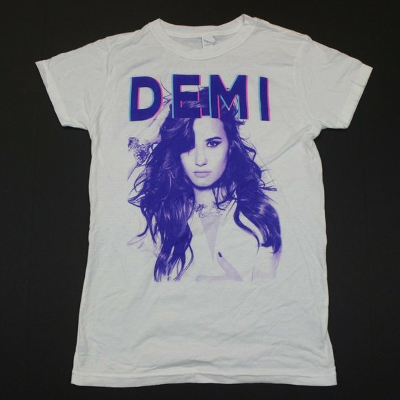 Demi Lovato Women's Demi: World Tour 2014 Tee - L - Picture 1 of 6